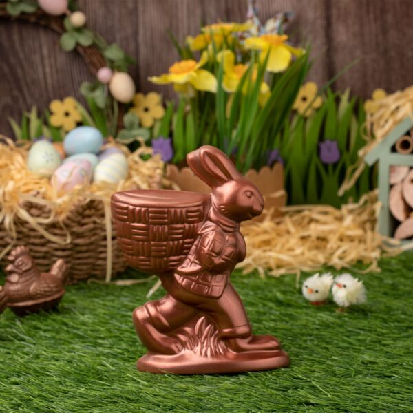 Walking Rabbit with Easter Basket - 14 cm