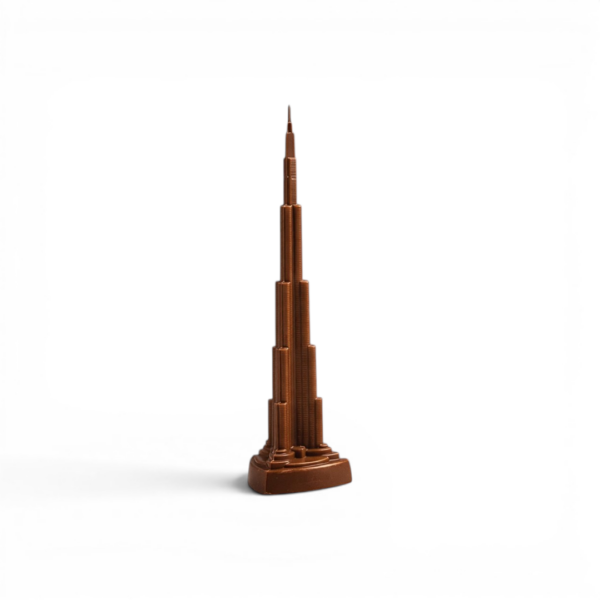 Dubai Chocolate Burj Khalifa by KIAM premium milk chocolate souvenir figurine