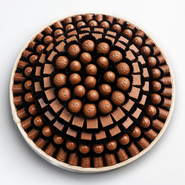 Assorted chocolates tray 135 pieces luxury milk chocolate almond cashew coconut KIAM